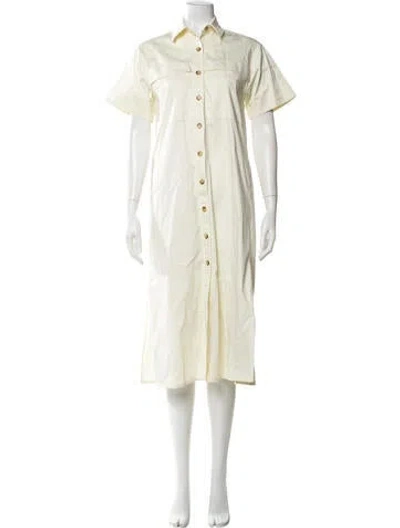 Pre-owned Hunter Midi Length Dress In Neutral