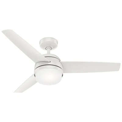 Hunter Midtown 48 In Indoor Fresh White Led Ceiling Fan With Remote