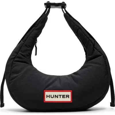 Hunter Mini Crescent Crossbody Bag In Black