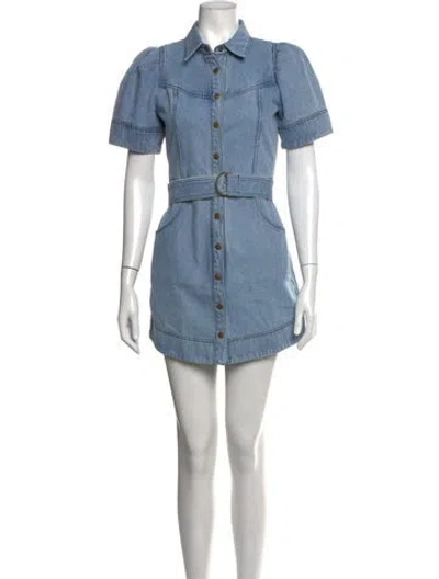 Pre-owned Hunter Mini Dress In Blue