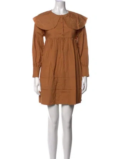 Pre-owned Hunter Mini Dress In Brown