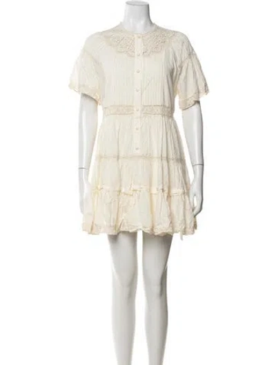 Pre-owned Hunter Mini Dress In Neutrals