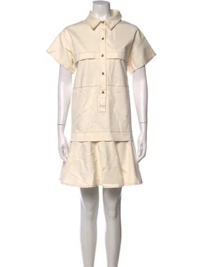 Pre-owned Hunter Mini Dress In Neutrals