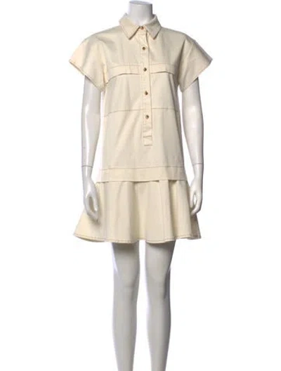 Pre-owned Hunter Mini Dress In Neutrals