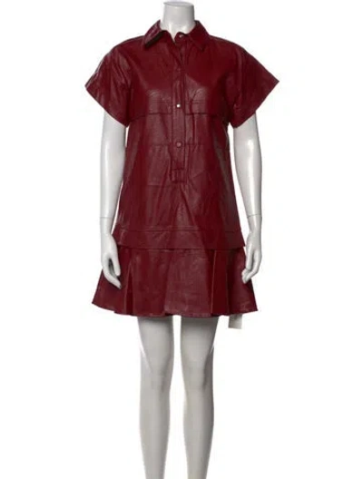 Pre-owned Hunter Mini Dress In Red