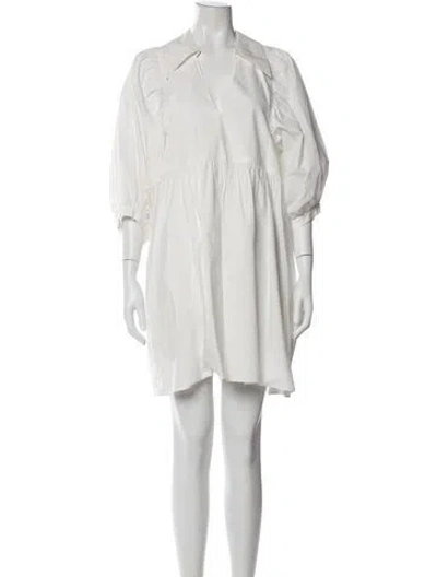 Pre-owned Hunter Mini Dress In White