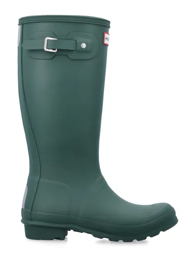 Hunter Mini Fashion Boots For Girls In  Green