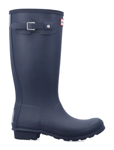 Hunter Mini Waterproof Boots For Girls In  Navy