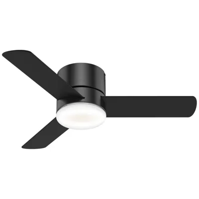 Hunter Minimus 44 In Indoor Matte Black Led Ceiling Fan With Remote