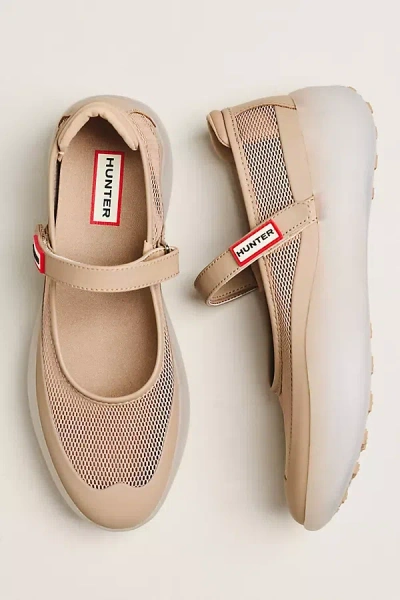 Hunter Mire Mary Jane Flats In Brown
