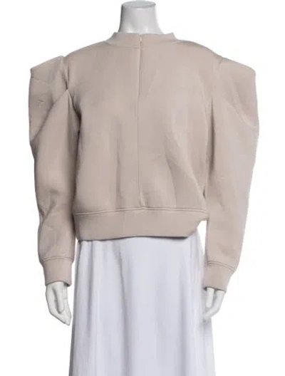 Pre-owned Hunter Mock Neck Sweater In Neutrals