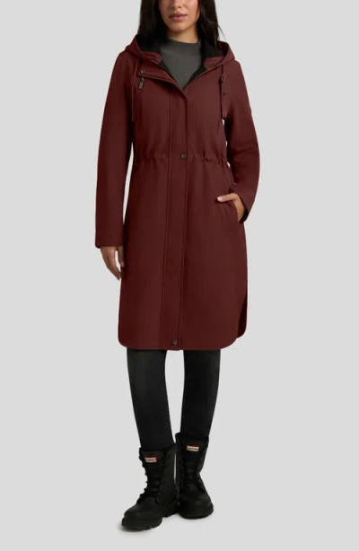 Hunter Monica Water Repellent Hooded Coat In Black