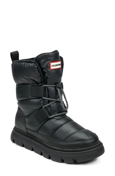 Hunter Moon Quilted Snow Boot In Black
