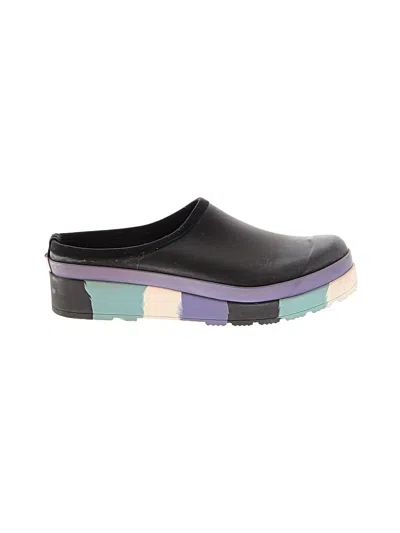Pre-owned Hunter Mule/clog In Black