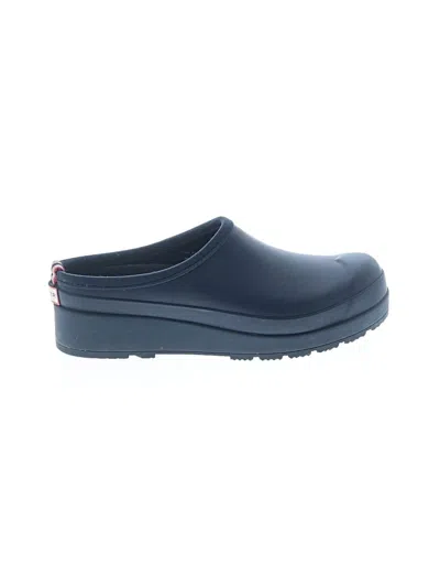 Pre-owned Hunter Mule/clog In Blue