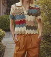 Hunter Nadine Sweater In Autumn Wave In Multi