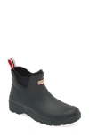 Hunter Neoprene Cuff Waterproof Chelsea Rain Boot In Arctic Moss