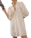 Hunter Noah Dress In White In White