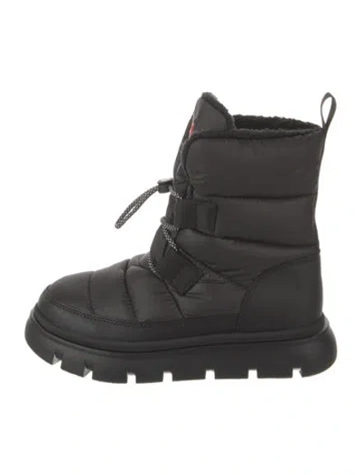 Pre-owned Hunter Nylon Boots In Black