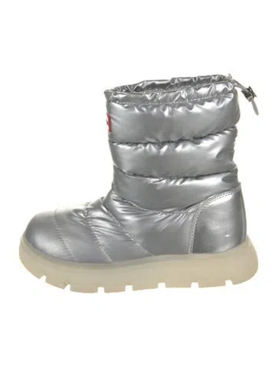 Pre-owned Hunter Nylon Boots In Silver