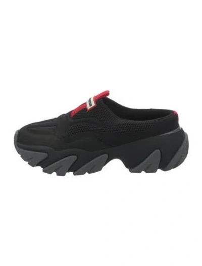Pre-owned Hunter Nylon Chunky Sneakers In Black