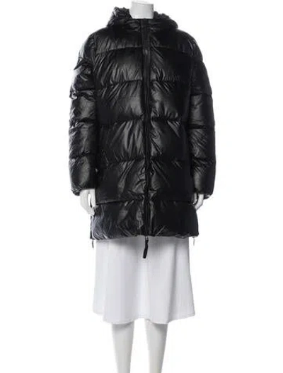 Pre-owned Hunter Nylon Down Coat In Black