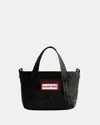 Hunter Nylon Mini Topclip Tote In Black