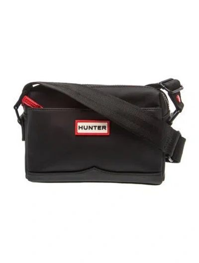 Pre-owned Hunter Nylon Shoulder Bag In Black
