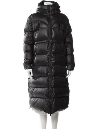 Pre-owned Hunter Nylon Striped Parka In Black