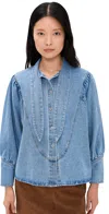 Hunter Odessa Shirt Vintage Denim In Blue