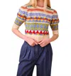 Hunter Odette Sweater In Kent Fairisle In Multi