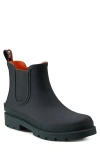 Hunter Orford Insulated Waterproof Chelsea Boot In Black