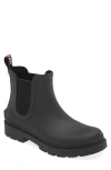 Hunter Orford Insulated Waterproof Chelsea Boot In Black/black