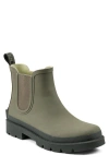 Hunter Orford Insulated Waterproof Chelsea Boot In Green
