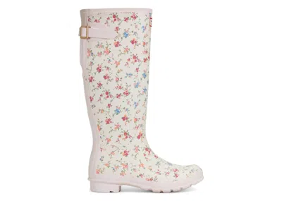 Pre-owned Hunter Original Back Adjustable Tall Rain Boots Loveshackfancy Sunrise Patchwork Print (women's) Sneakers I