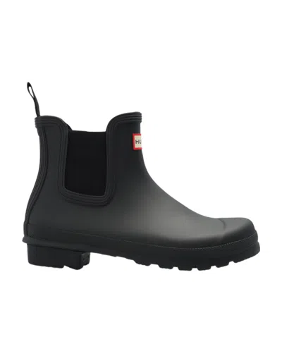 Hunter Original Chelsea Boots In Black