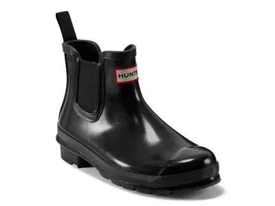 Hunter Original Chelsea Gloss Rain Boot In Black