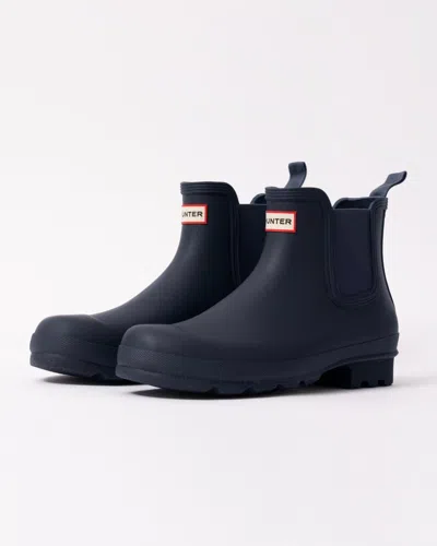 Hunter Original Chelsea Mens Boots In Blue