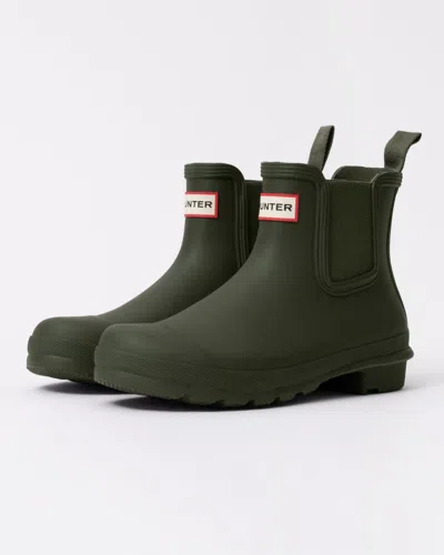 Hunter Original Chelsea Womens Boots In Green