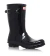 Hunter Original Gloss Short Wellington Boots In Black