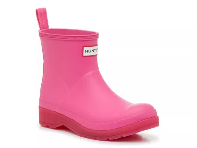 Hunter Original Play Short Waterproof Rain Boot In Pink