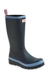 Hunter Original Play Tall Waterproof Rain Boot In Blue