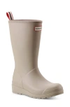 Hunter Original Play Tall Waterproof Rain Boot In Blush Beige