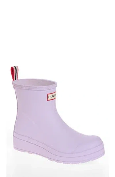 Hunter Original Play Waterproof Short Rain Boot In Purple