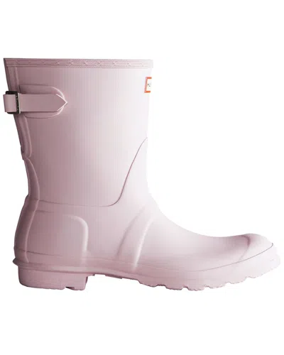 Hunter Original Short Adjustable Back Boot In Pink