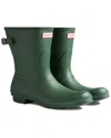 Hunter Original Short Waterproof Rain Boot In Green