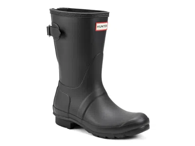 Hunter Original Short Adjustable Rain Boot In Black