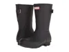 Hunter Original Short Back Adjustable Rain Boots In Black