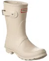 Hunter Original Short Logo Back Boot In Cast