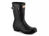 Hunter Original Short Matte Rain Boot In Black
